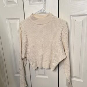 BB Dakota Cream Turtleneck Sweater